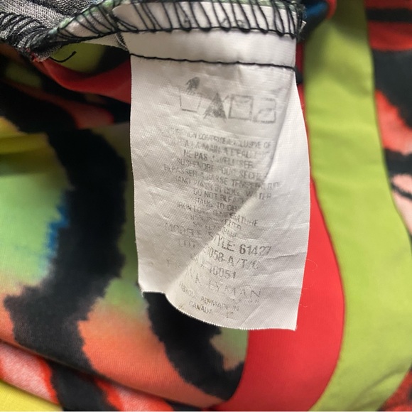 Vintage Frank Lyman Woman’s Tunic Top Size 12 Abstract Quiet Luxury Designer - Picture 5 of 8